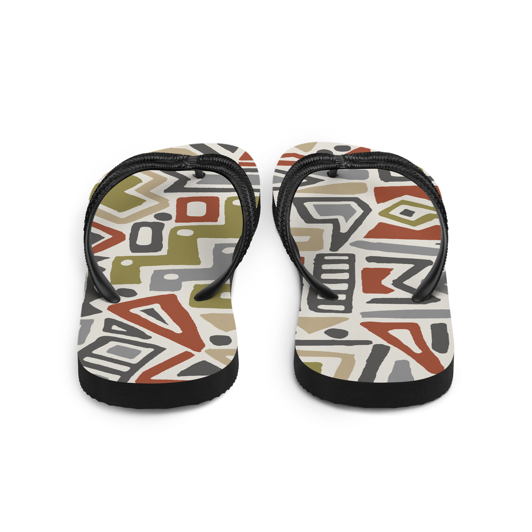 Valantomode | Women's Tribal Beach Flip-Flops - Comfortable Sandals