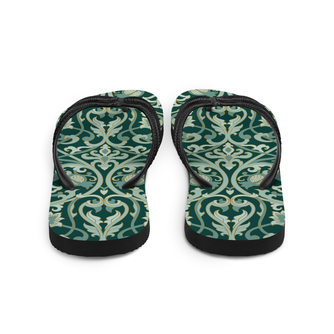 Valantomode | Women's Garden Lattice Flip-Flops Cushioned Summer Sandals