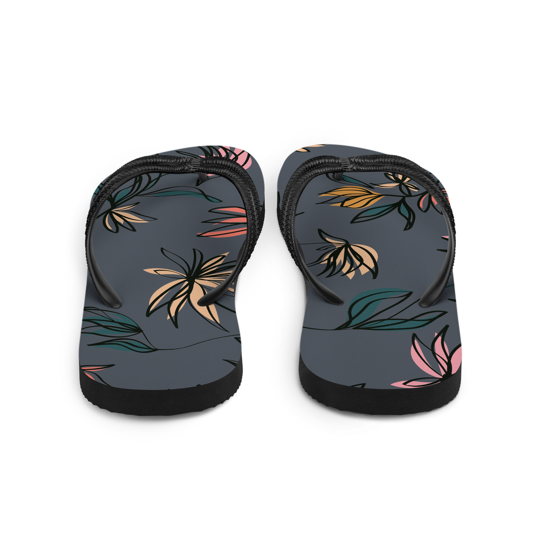 Valantomode | Women's Mystic Petals Floral Flip-Flops Comfy Sandals