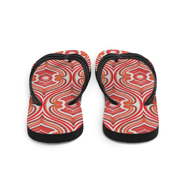 Valantomode | Women's Fiesta Flame Flip-Flops - Beach Sandals