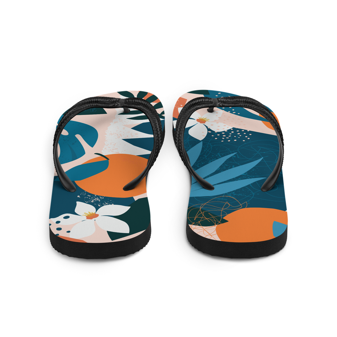 Valantomode | Women's Tropical Citrus Beach Flip-Flops
