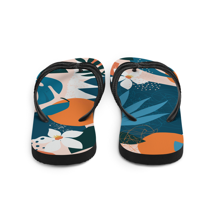 Valantomode | Women's Tropical Citrus Beach Flip-Flops