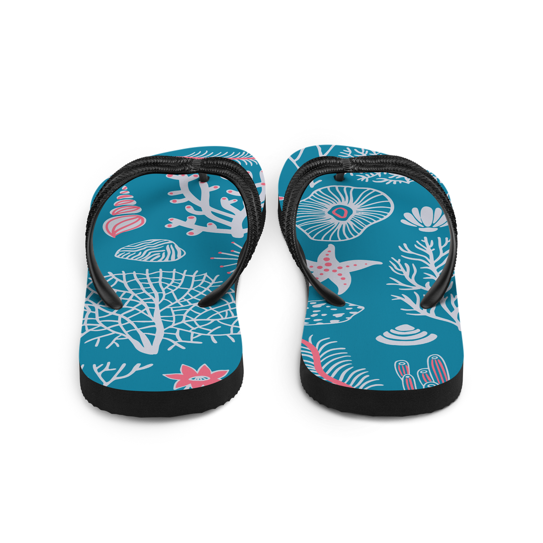 Valantomode | Women's Coral Beach Flip-Flops - Comfortable Summer Sandals