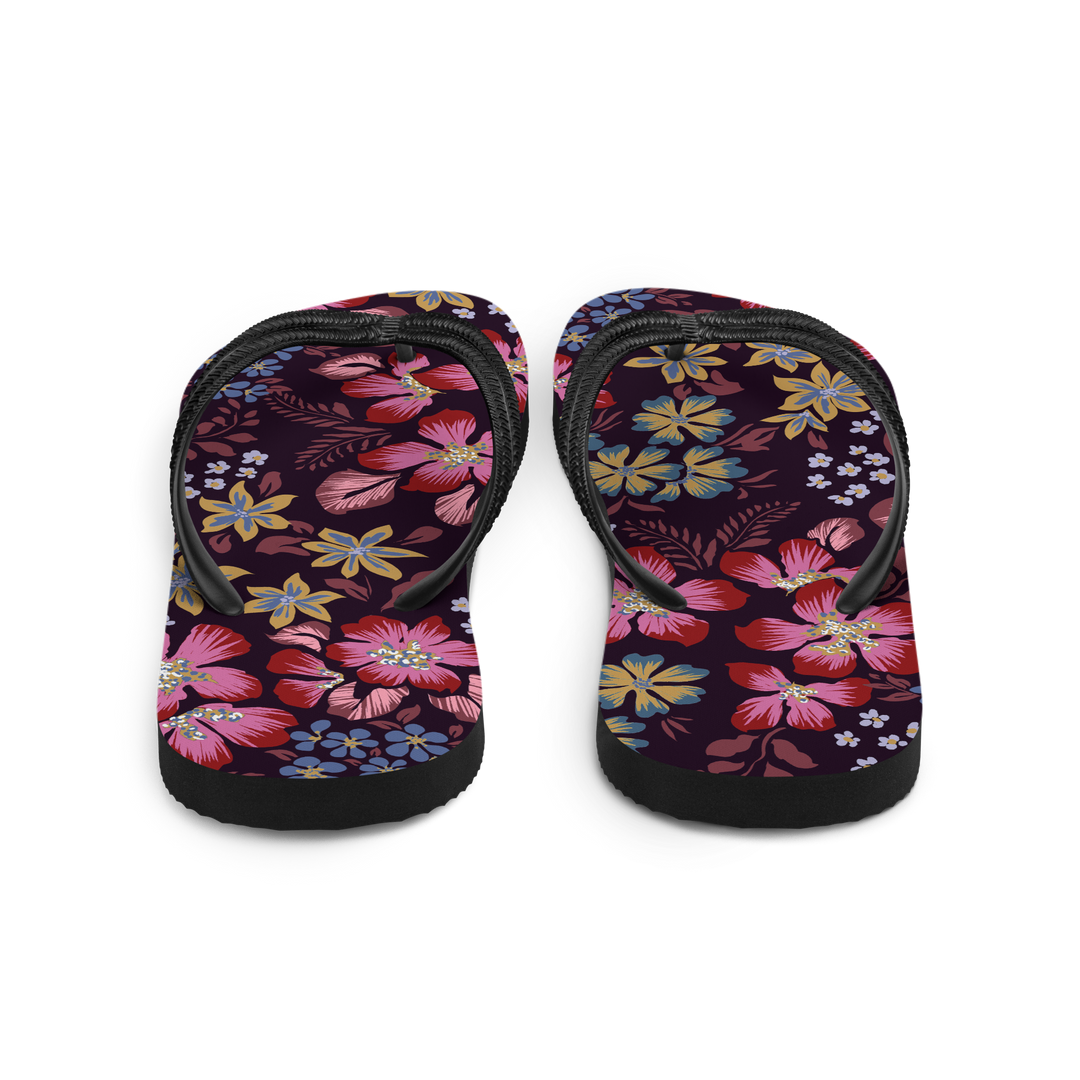 Valantomode | Women's Floral Garden Flip-Flops - Summer Sandals