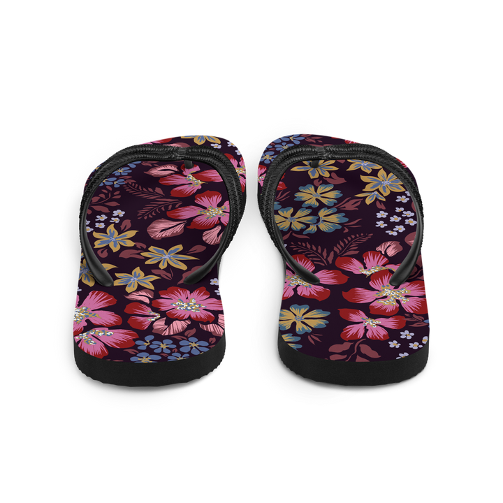 Valantomode | Women's Floral Garden Flip-Flops - Summer Sandals