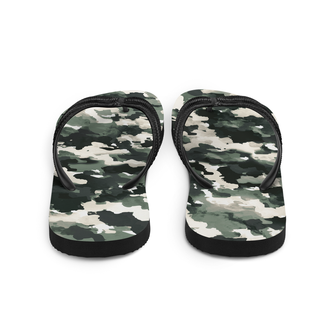 Valantomode | Women's Forest Mist Flip-Flops - Cushioned Summer Sandals