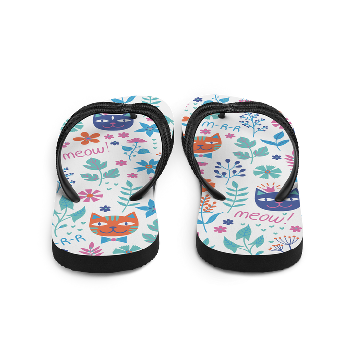 Valantomode | Women's Kitten Flip-Flops — Cute Garden Summer Sandals