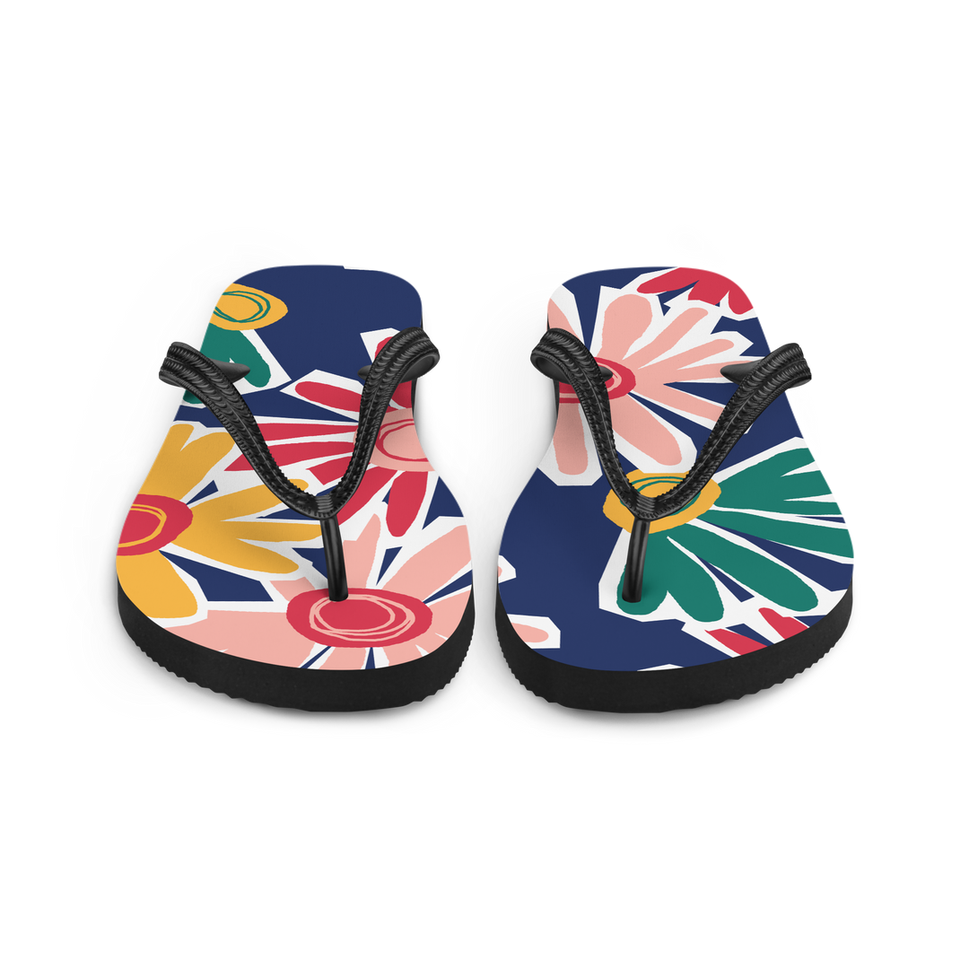 Valantomode | Women's Sunburst Flip-Flops - Beach Sandals