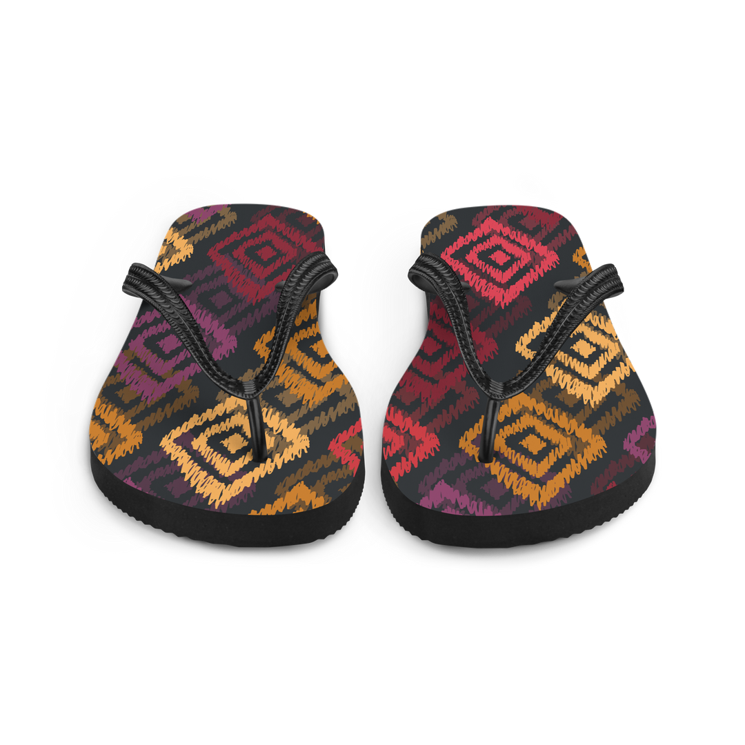 Valantomode | Women's Mosaic Flip-Flops — Lightweight Summer Sandals