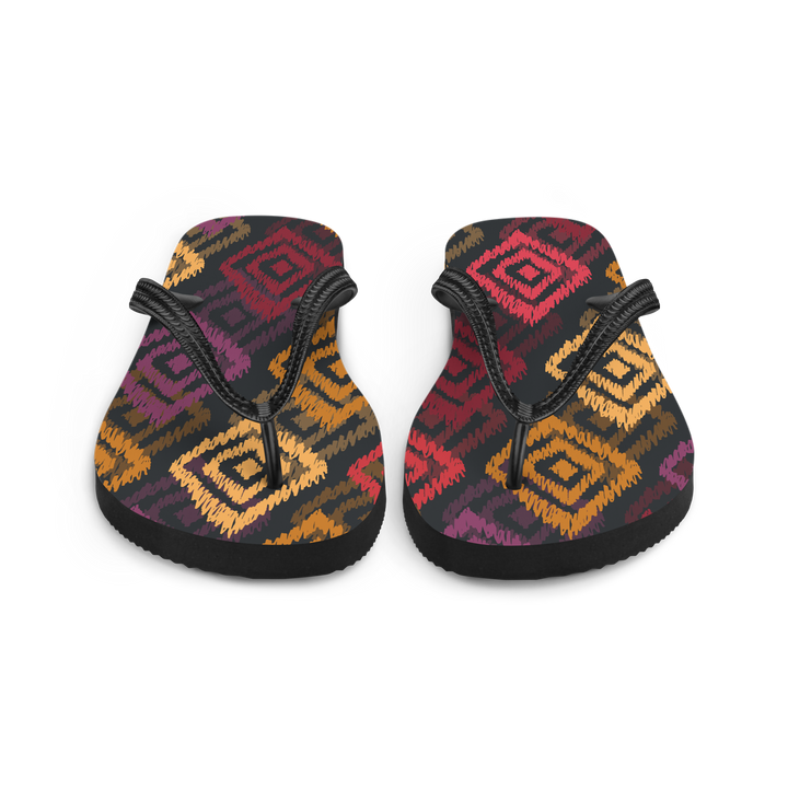 Valantomode | Women's Mosaic Flip-Flops — Lightweight Summer Sandals