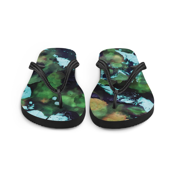 Valantomode | Women's Mystic Forest Flip-Flops - Comfortable Beach Sandals