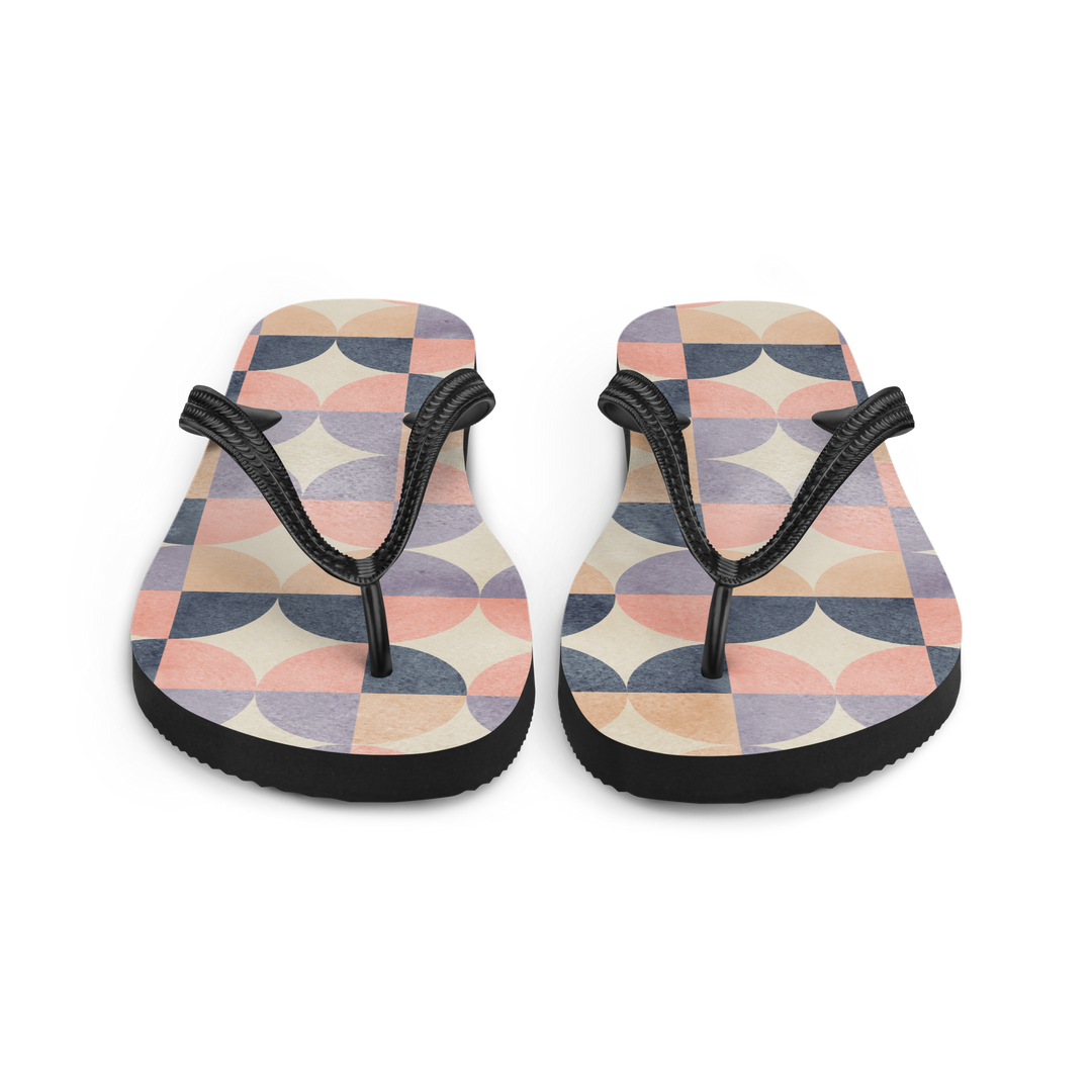 Valantomode | Women's Retro Garden Flip-Flops - Cushioned Sandals