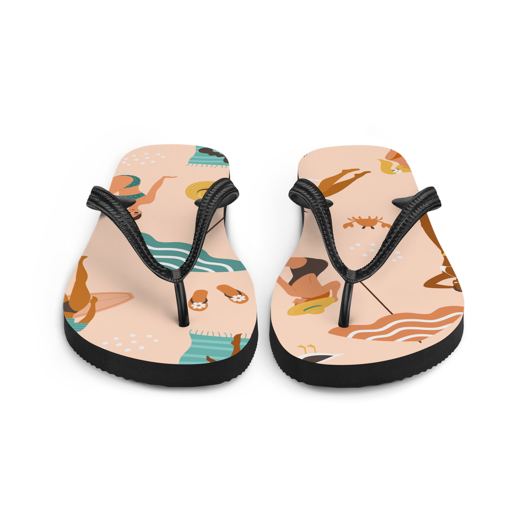 Valantomode | Women's Beach Flip-Flops — Cushioned Non-Slip Sandals