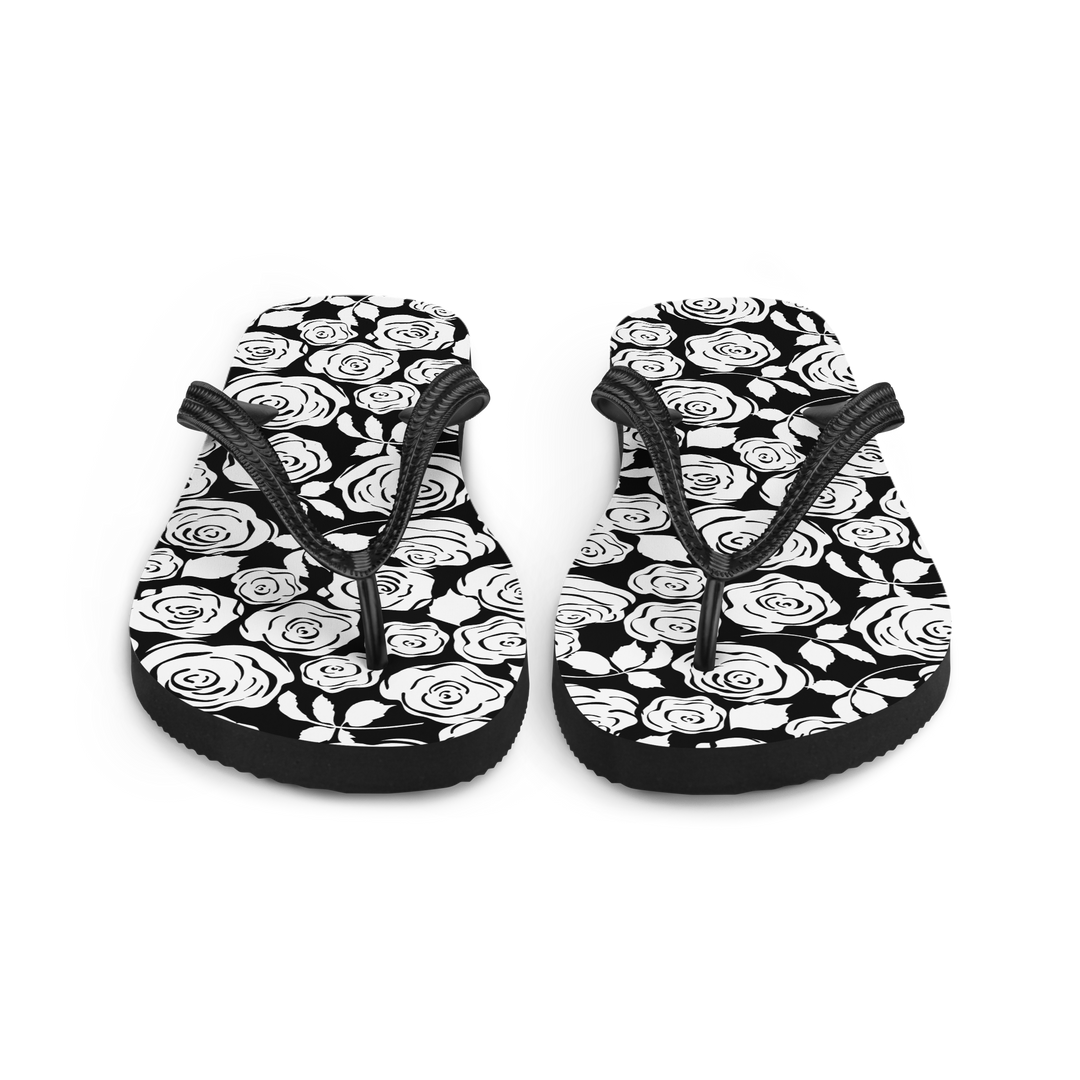 Valantomode | Women's Moon Blossom Floral Flip-Flops - Comfort Sandals