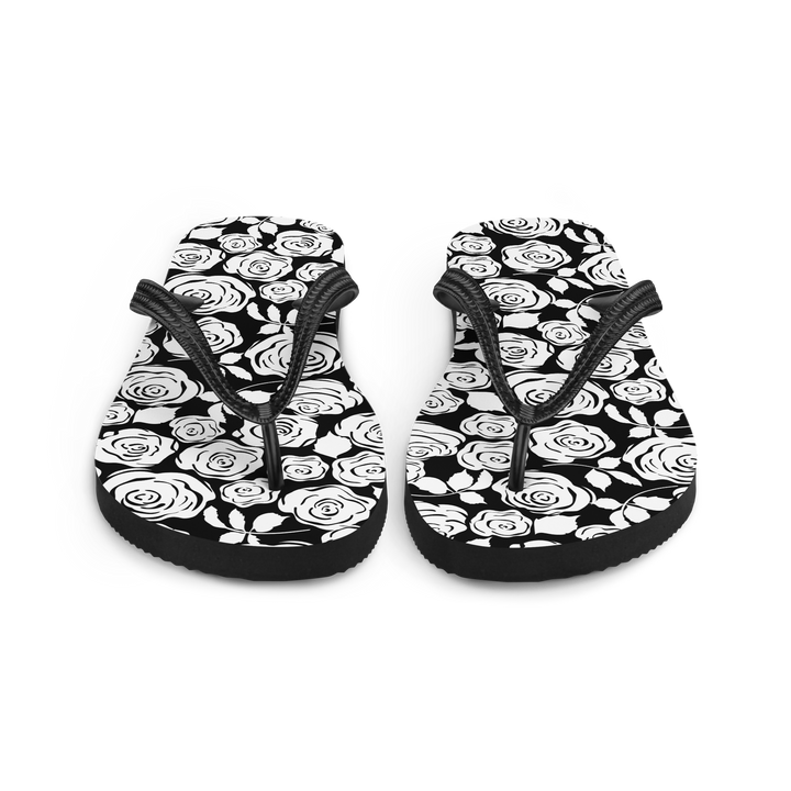 Valantomode | Women's Moon Blossom Floral Flip-Flops - Comfort Sandals