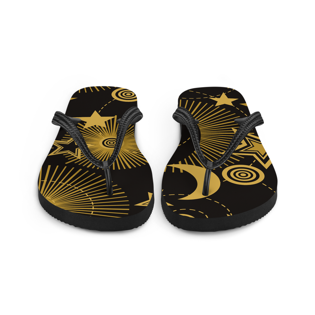 Valantomode | Women's Starlight Eclipse Metallic Flip-Flops