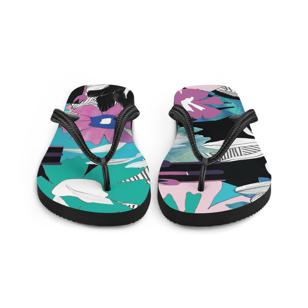 Valantomode | Women's Tropical Prism Beach Flip-Flops