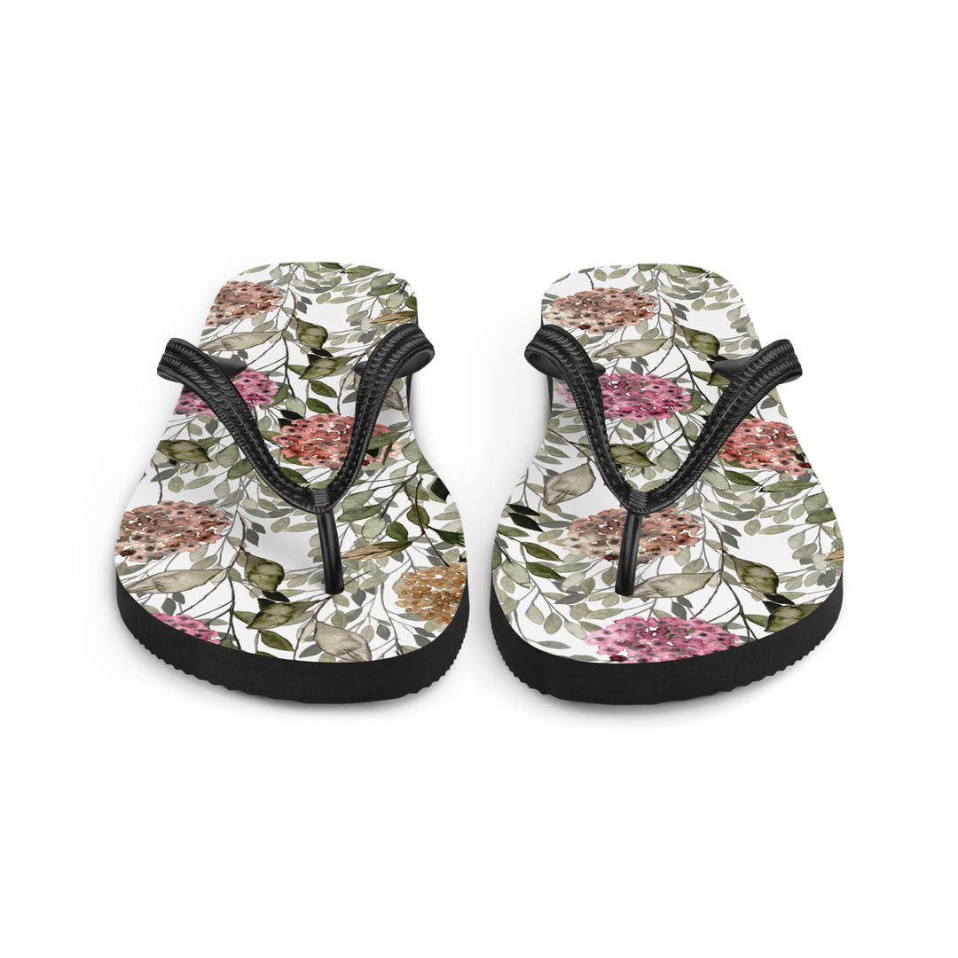 Valantomode | Women's Floral Flip-Flops - Cushioned Beach Sandals