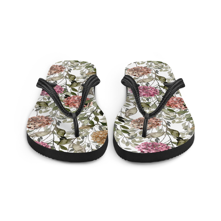Valantomode | Women's Floral Flip-Flops - Cushioned Beach Sandals