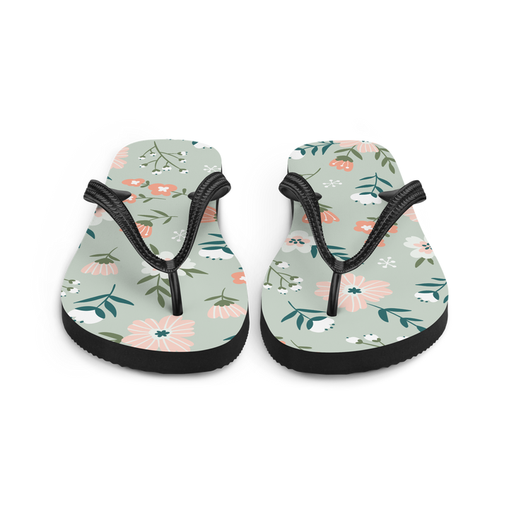 Valantomode | Women's Garden Floral Flip-Flops - Cushioned Comfort