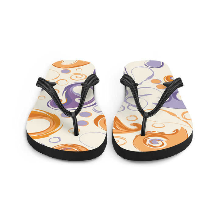 Valantomode | Women's Sunset Swirl Comfort Beach Flip-Flops
