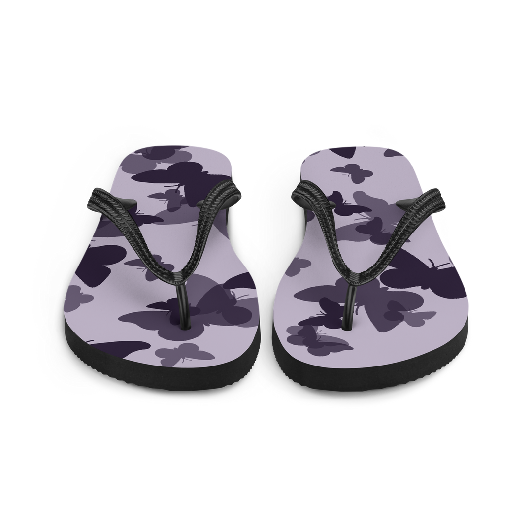 Valantomode | Violet Flutter Flip-Flops for Women - Beach Sandals