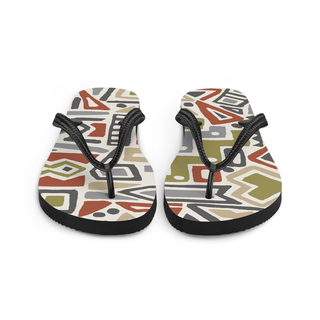 Valantomode | Women's Tribal Beach Flip-Flops - Comfortable Sandals