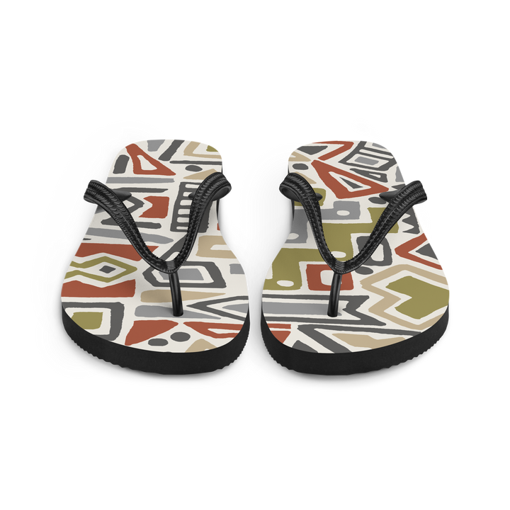 Valantomode | Women's Tribal Beach Flip-Flops - Comfortable Sandals