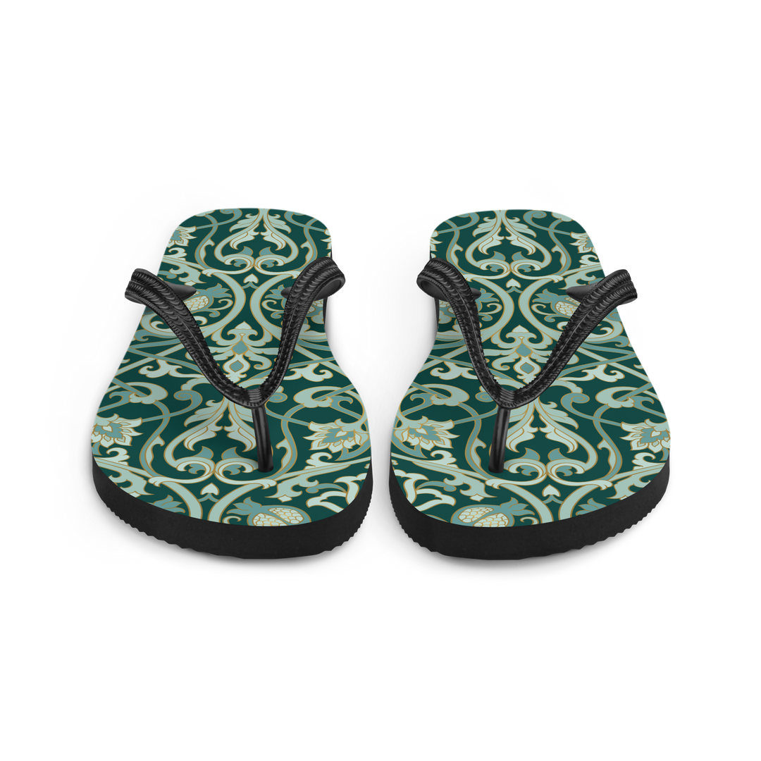 Valantomode | Women's Garden Lattice Flip-Flops Cushioned Summer Sandals