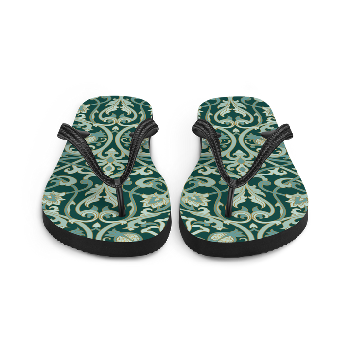 Valantomode | Women's Garden Lattice Flip-Flops Cushioned Summer Sandals