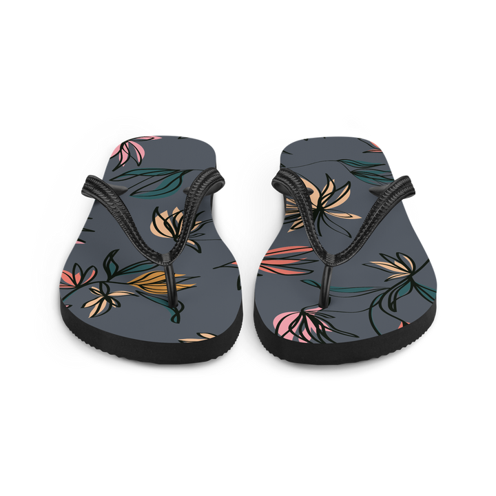Valantomode | Women's Mystic Petals Floral Flip-Flops Comfy Sandals