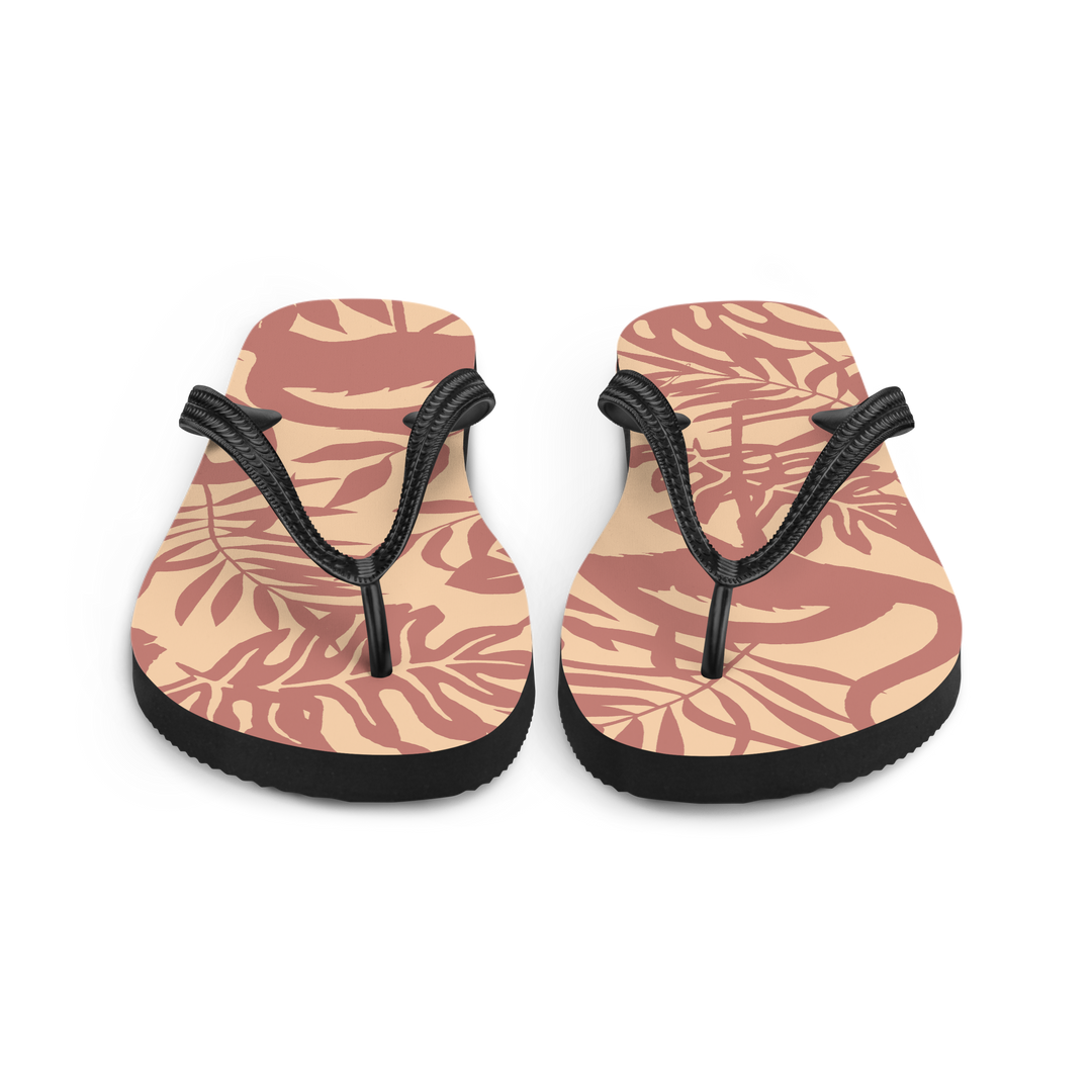 Valantomode | Women's Blush Tropic Flip-Flops - Comfortable Beach Sandals