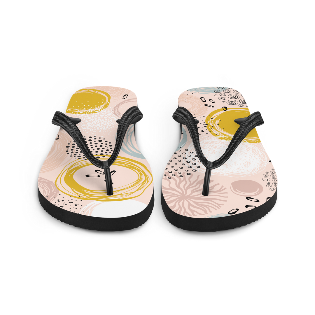 Valantomode | Sunny Whirl Women's Comfortable Beach Flip-Flops