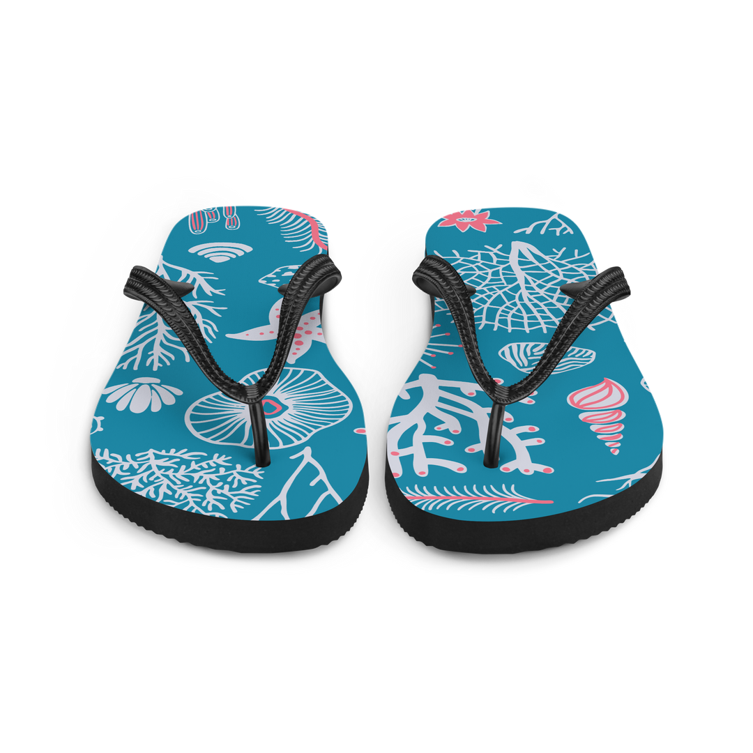 Valantomode | Women's Coral Beach Flip-Flops - Comfortable Summer Sandals