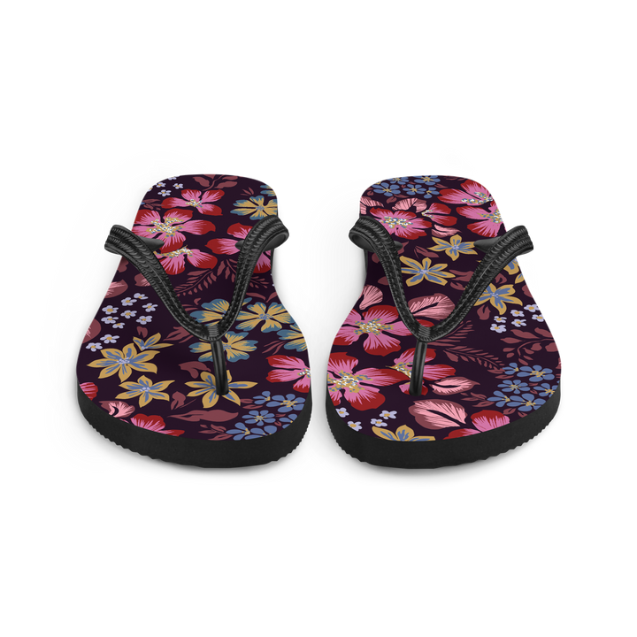 Valantomode | Women's Floral Garden Flip-Flops - Summer Sandals
