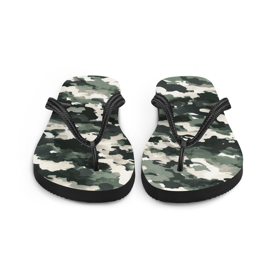 Valantomode | Women's Forest Mist Flip-Flops - Cushioned Summer Sandals