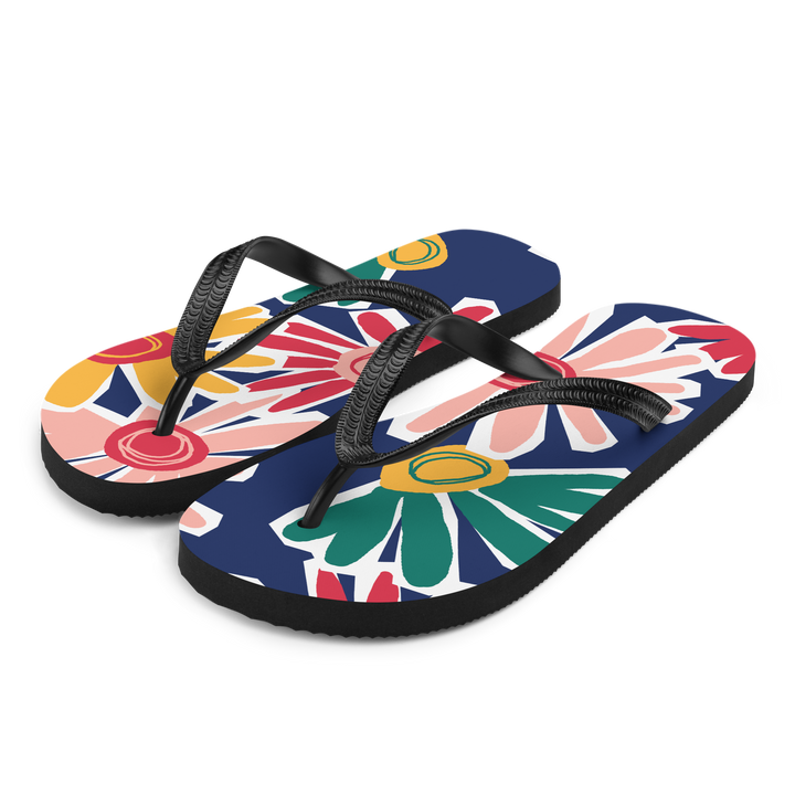 Valantomode | Women's Sunburst Flip-Flops - Beach Sandals