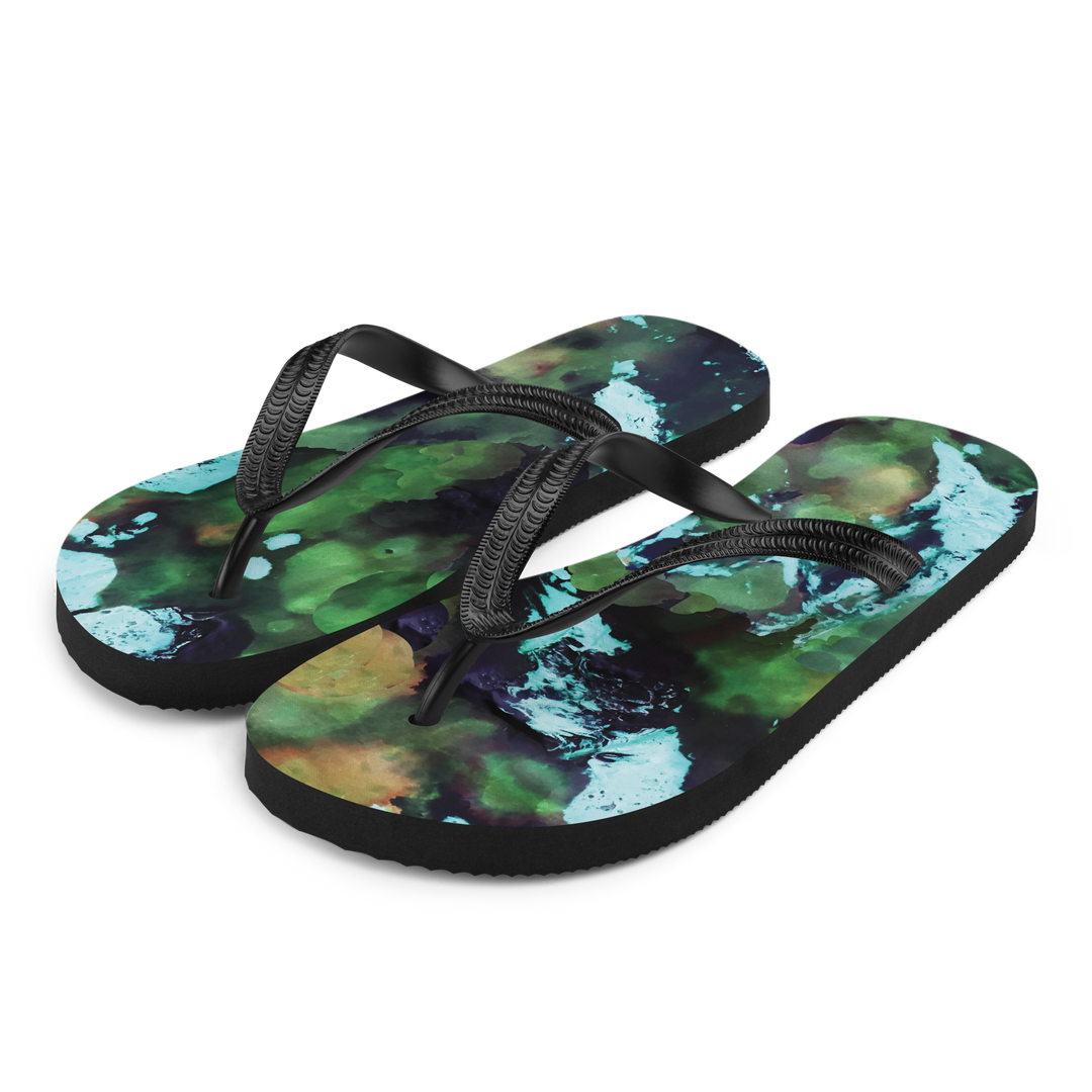 Valantomode | Women's Mystic Forest Flip-Flops - Comfortable Beach Sandals