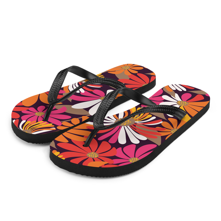 Valantomode | Women's Petal Groove Cushioned Flip-Flops