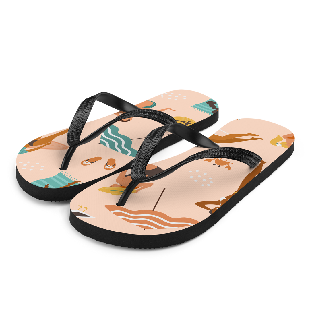 Valantomode | Women's Beach Flip-Flops — Cushioned Non-Slip Sandals
