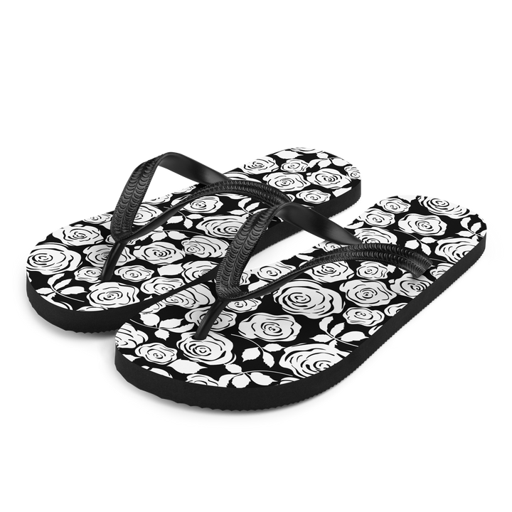 Valantomode | Women's Moon Blossom Floral Flip-Flops - Comfort Sandals