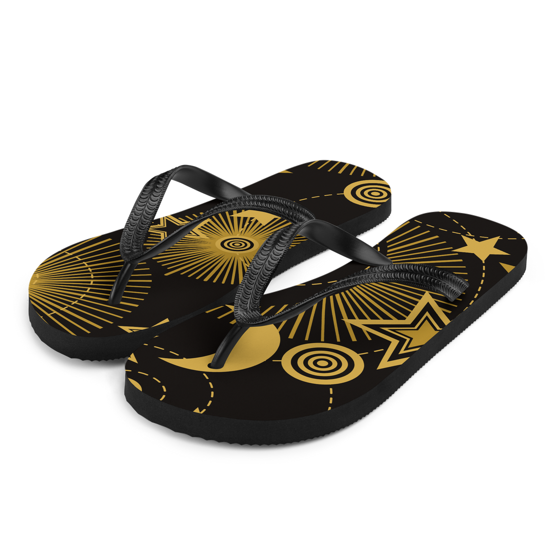 Valantomode | Women's Starlight Eclipse Metallic Flip-Flops