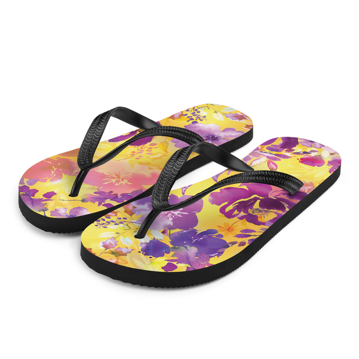 Valantomode | Women's Floral Sunrise Flip-Flops