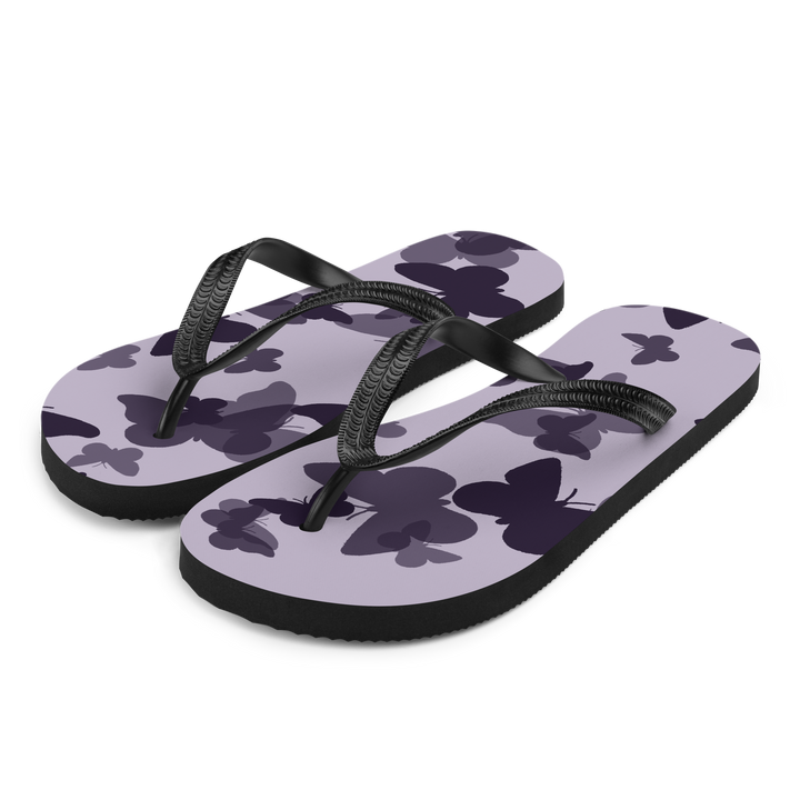 Valantomode | Violet Flutter Flip-Flops for Women - Beach Sandals
