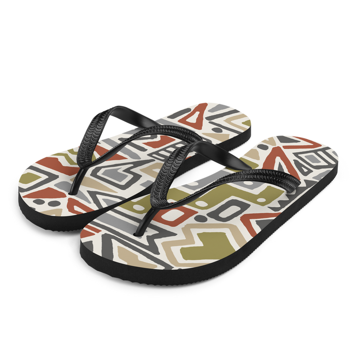 Valantomode | Women's Tribal Beach Flip-Flops - Comfortable Sandals