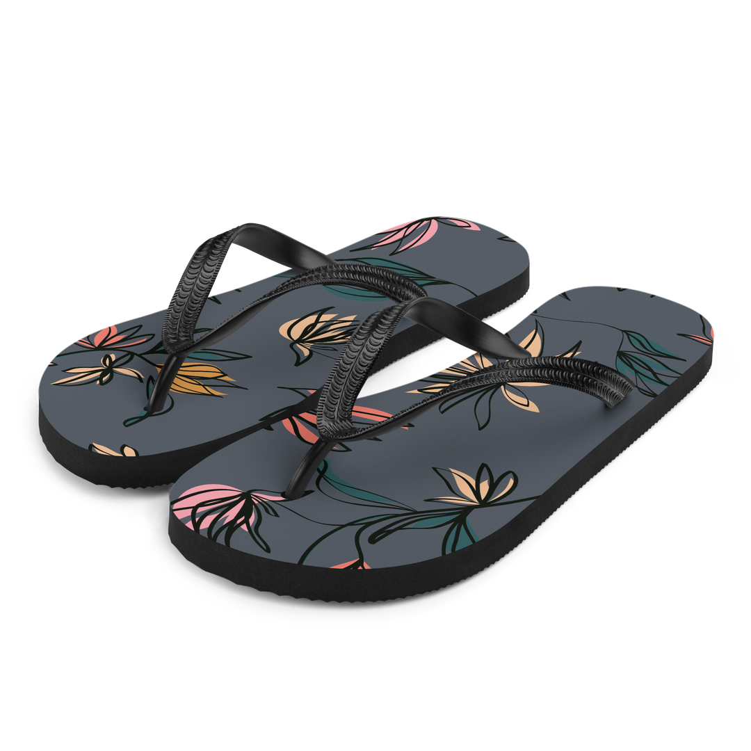 Valantomode | Women's Mystic Petals Floral Flip-Flops Comfy Sandals