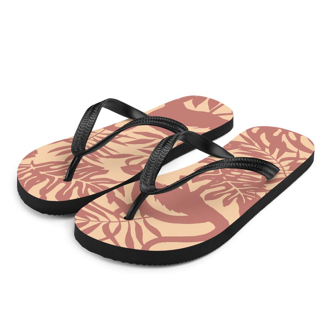 Valantomode | Women's Blush Tropic Flip-Flops - Comfortable Beach Sandals