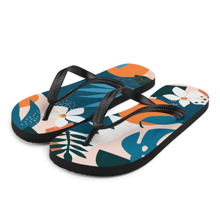 Valantomode | Women's Tropical Citrus Beach Flip-Flops