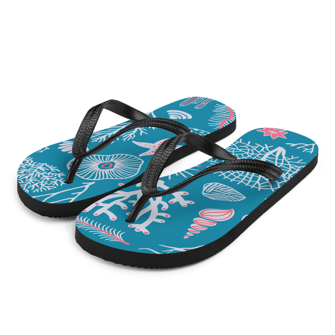 Valantomode | Women's Coral Beach Flip-Flops - Comfortable Summer Sandals