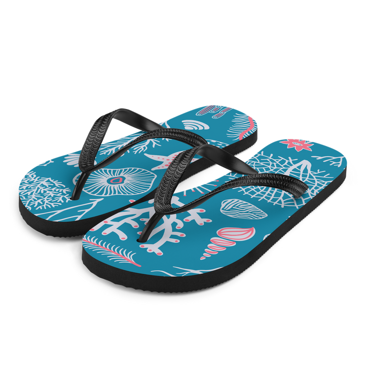 Valantomode | Women's Coral Beach Flip-Flops - Comfortable Summer Sandals